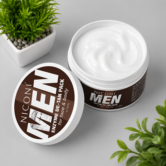Niconi Men Enzyme De-Tan Pack for Face & Body