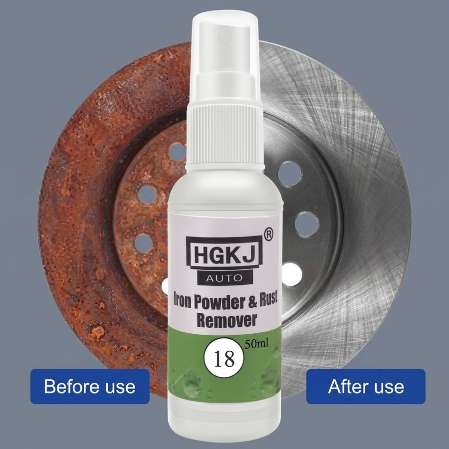 HGKJ-18 Car &amp; Bike Rust Remover Spray – Wheel Iron Powder &amp; Rust Cleaner