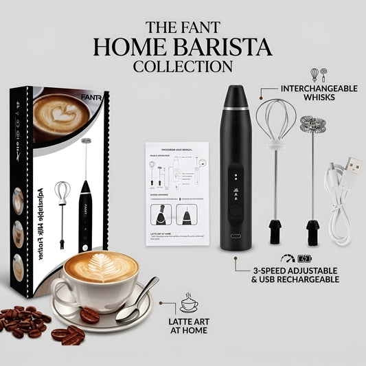 2-in-1 Rechargeable Coffee Beater & Milk Frother