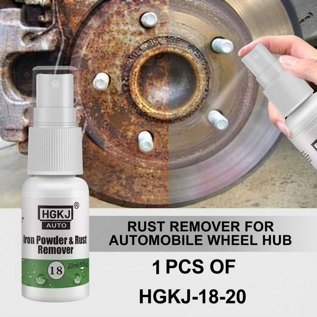 HGKJ-18 Car &amp; Bike Rust Remover Spray – Wheel Iron Powder &amp; Rust Cleaner
