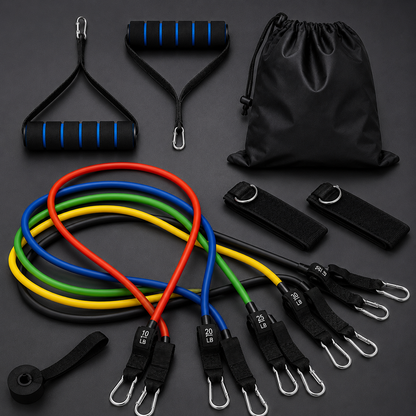 5-in-1 Resistance Band Set – Full Body Home Workout Kit