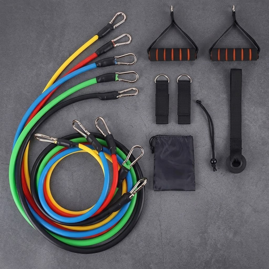 5-in-1 Resistance Band Set – Full Body Home Workout Kit