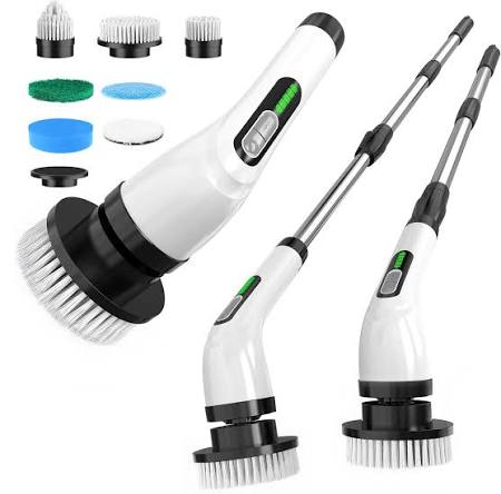 Electric Spin Scrubber – Cordless Power Cleaning Brush with Multiple Heads