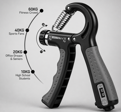 Adjustable Hand Gripper With Counter – Grip & Forearm Strengthener