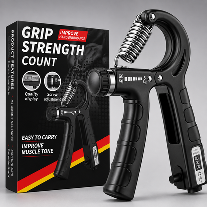 Adjustable Hand Gripper With Counter – Grip & Forearm Strengthener