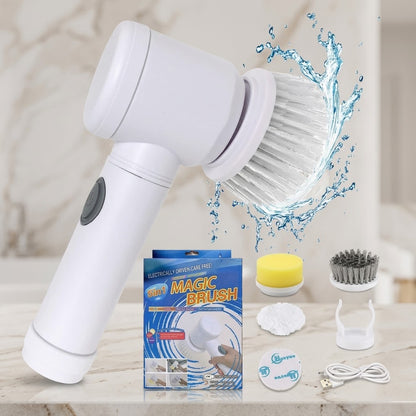 5-in-1 Electric Cleaning Brush – Rechargeable Power Scrubber
