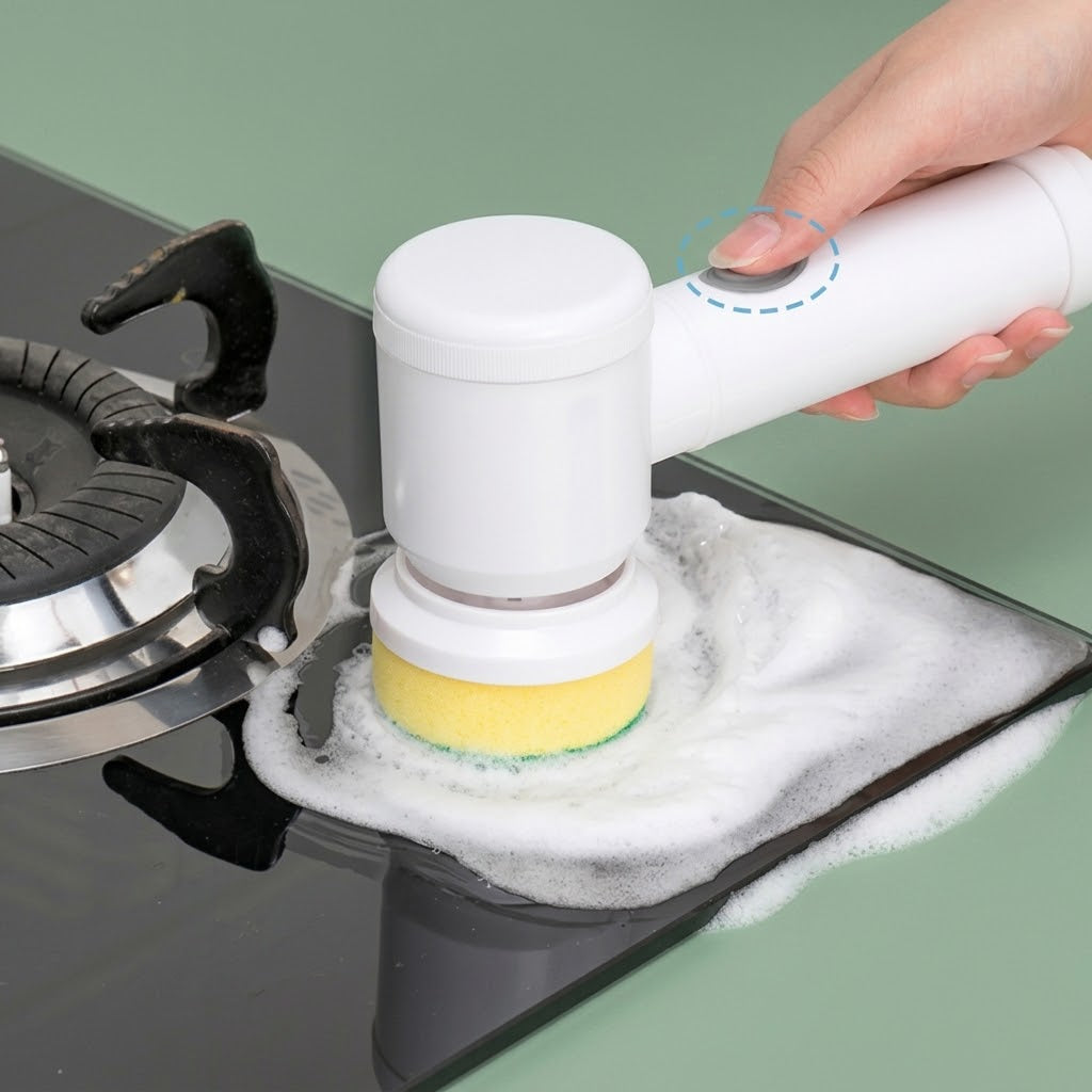 5-in-1 Electric Cleaning Brush – Rechargeable Power Scrubber
