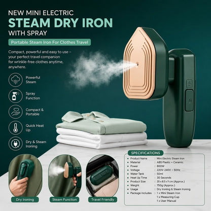 Portable Handheld Garment Steamer – Fast Wrinkle Remover