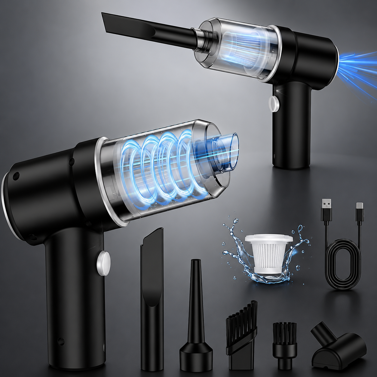 Mini Cordless Handheld Vacuum Cleaner – Portable Powerful Dust & Crumb Cleaner